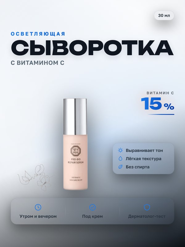 Готовая карточка Осветляющая сыворотка